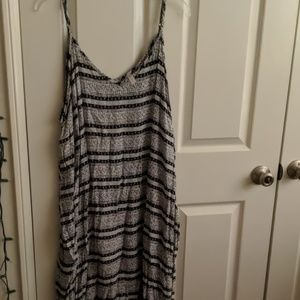 Boho Black and White Maxi Dress